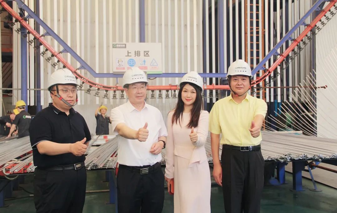 河北省石家莊藁城區委書記王錦山一行領導蒞臨高登鋁業集團考察
