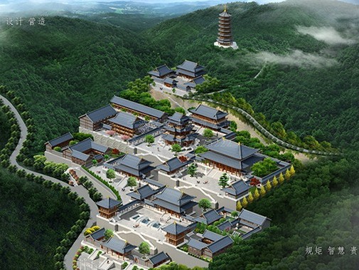漢匠古建寺廟規劃效果圖放心選擇