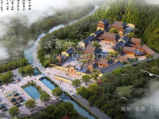 漢匠古建建設 唐式建筑雄渾天成 施工精筑盛世夢