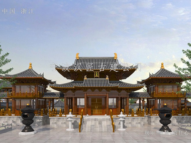 唐式風格古建 漢匠古建施工 一磚一瓦皆風雅