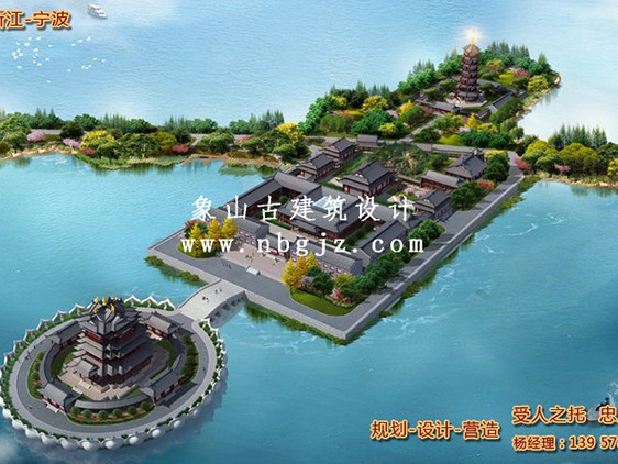 會所隱公園古建筑內以商鋪店面做幌