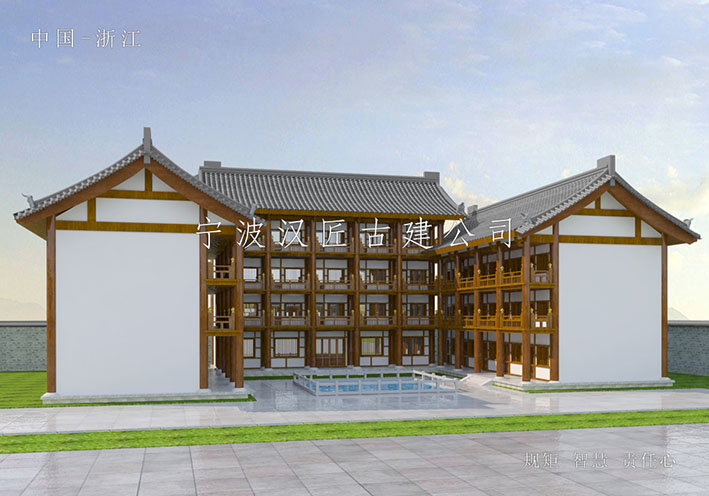 唐式風格古建 漢匠古建施工 千年古建今朝現
