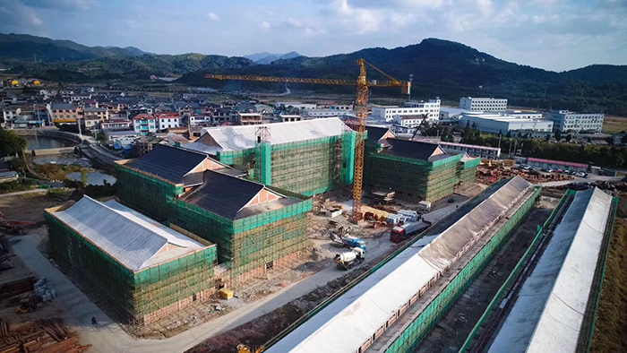 漢匠古建建設(shè) 唐式建筑雄渾天成 施工精筑新篇章